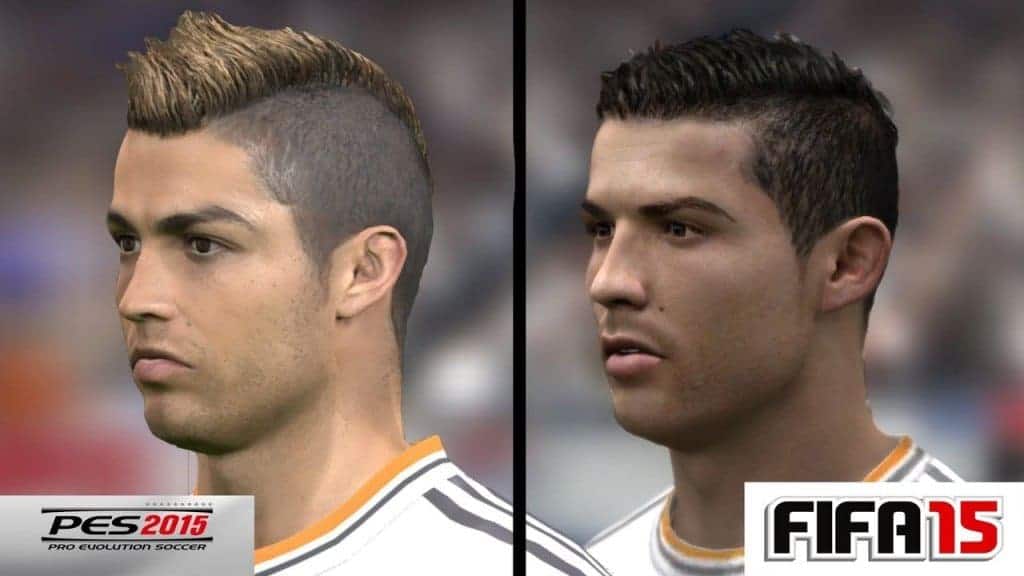 PES 2015 - Comparaison des visages entre PES et FIFA...