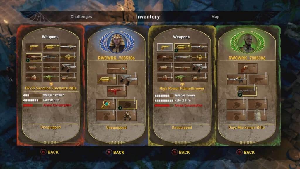 Lara Croft et le temple d'Osiris - La gestion des compétences de votre personnage