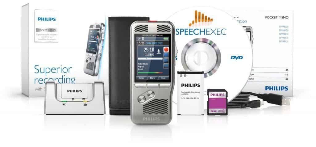 Philips DPM 8200 - Avec la suite complête SpeechExec vous pouvez transcrire facilement vos enregistrements (compatible Dragon Naturally Speaking)