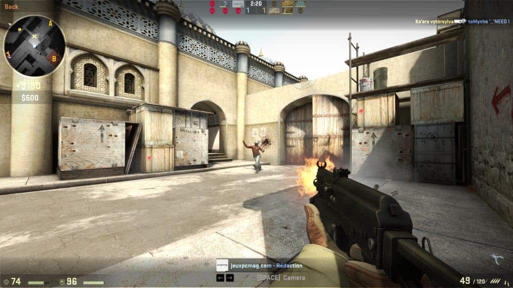 Counter Strike - Votre habileté à la souris permet de distribuer des headshots 