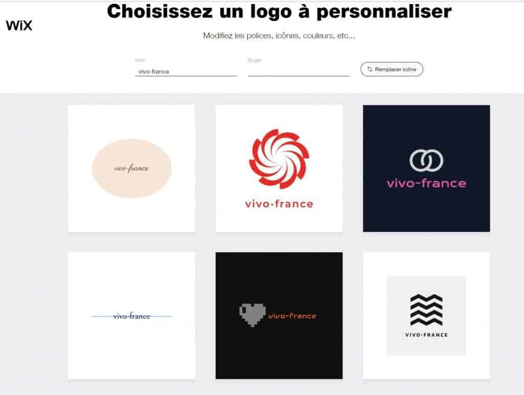Le site vous permet même de générer des logos professionnels
