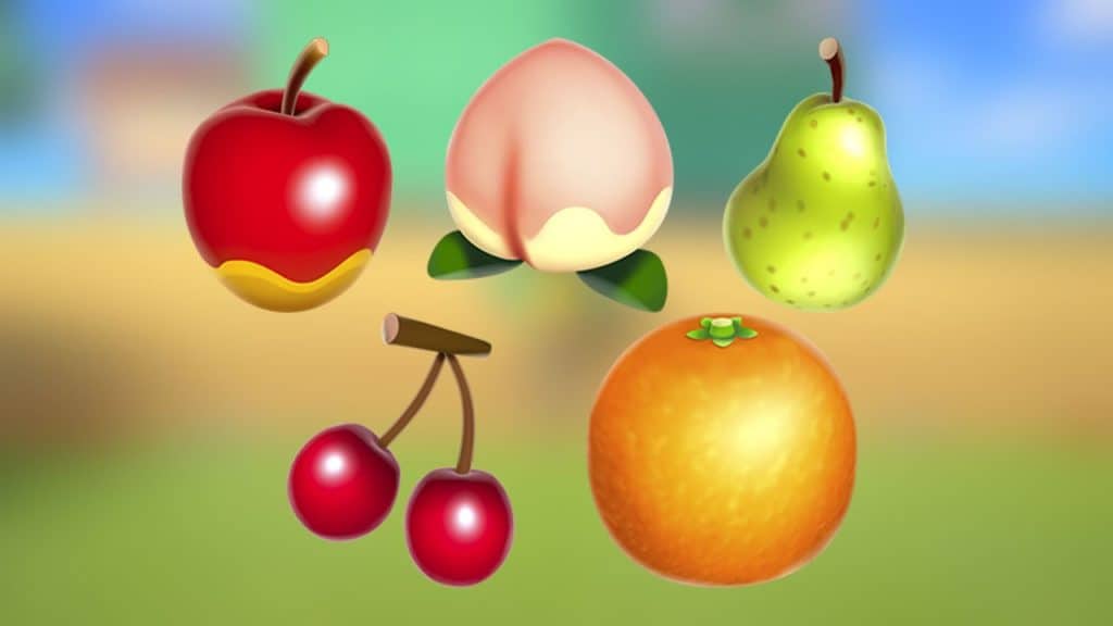 Les fruits dans Animal Crossing New Horizons