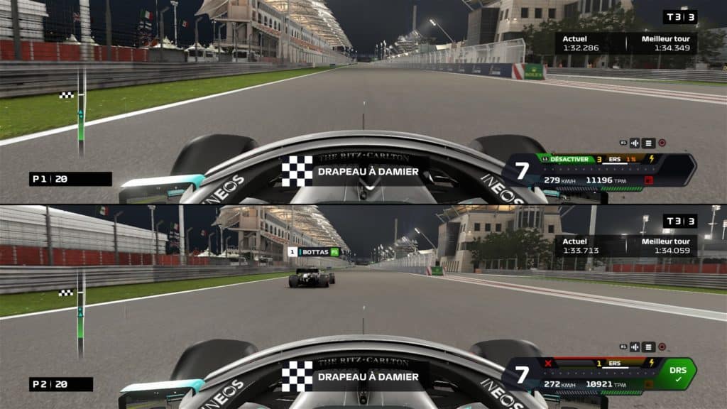 Le mode écran partagé de F1 2020