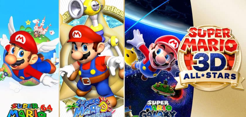 Le visuel officiel de Super Mario 3D All Stars