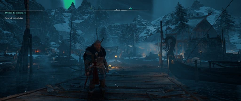 Eivor au milieu de son village dans Assassin's Creed Valhalla