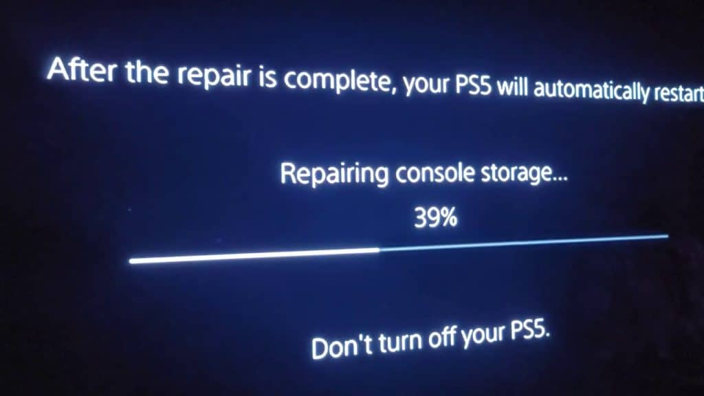 PS5 - l'écran que vous ne souhaitez pas voir sur la PS5