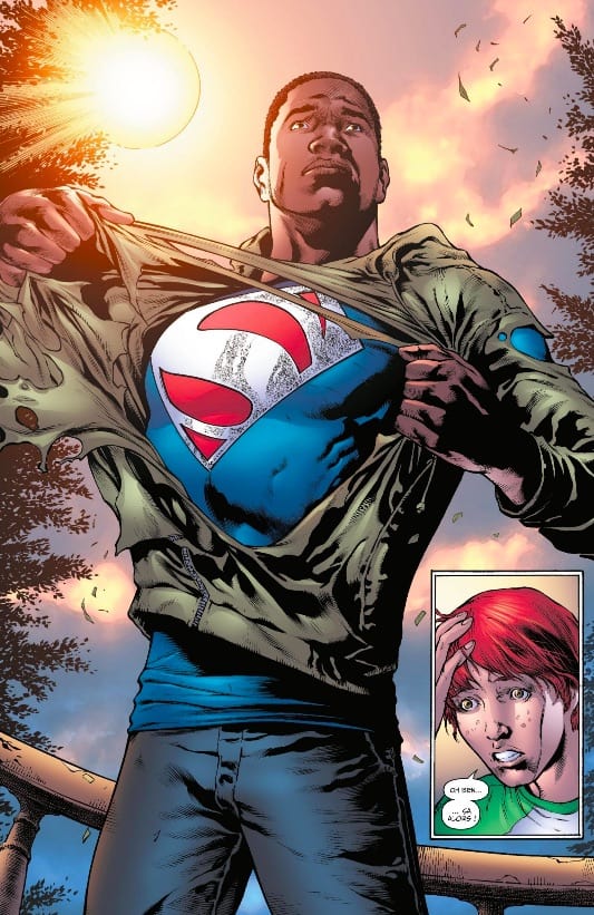 Val Zod protégera la Terre 2 aux côté de Kara-El ici Power Girl